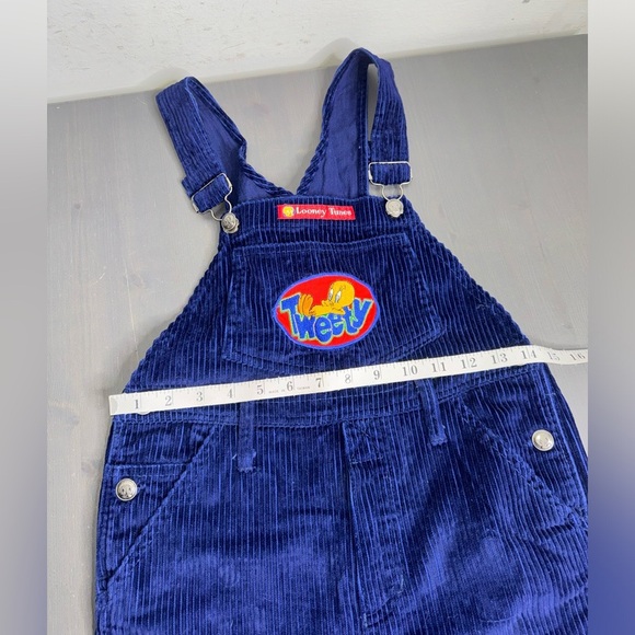 Vintage Tweety Bird LOONEY TUNES Overalls Corduroy - Picture 7 of 9